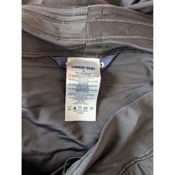 Lands End women's Black Board Shorts with Panty size 14 - Picture 3 of 4